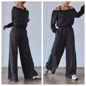 Free People Movement One To Beat Onesie in Black